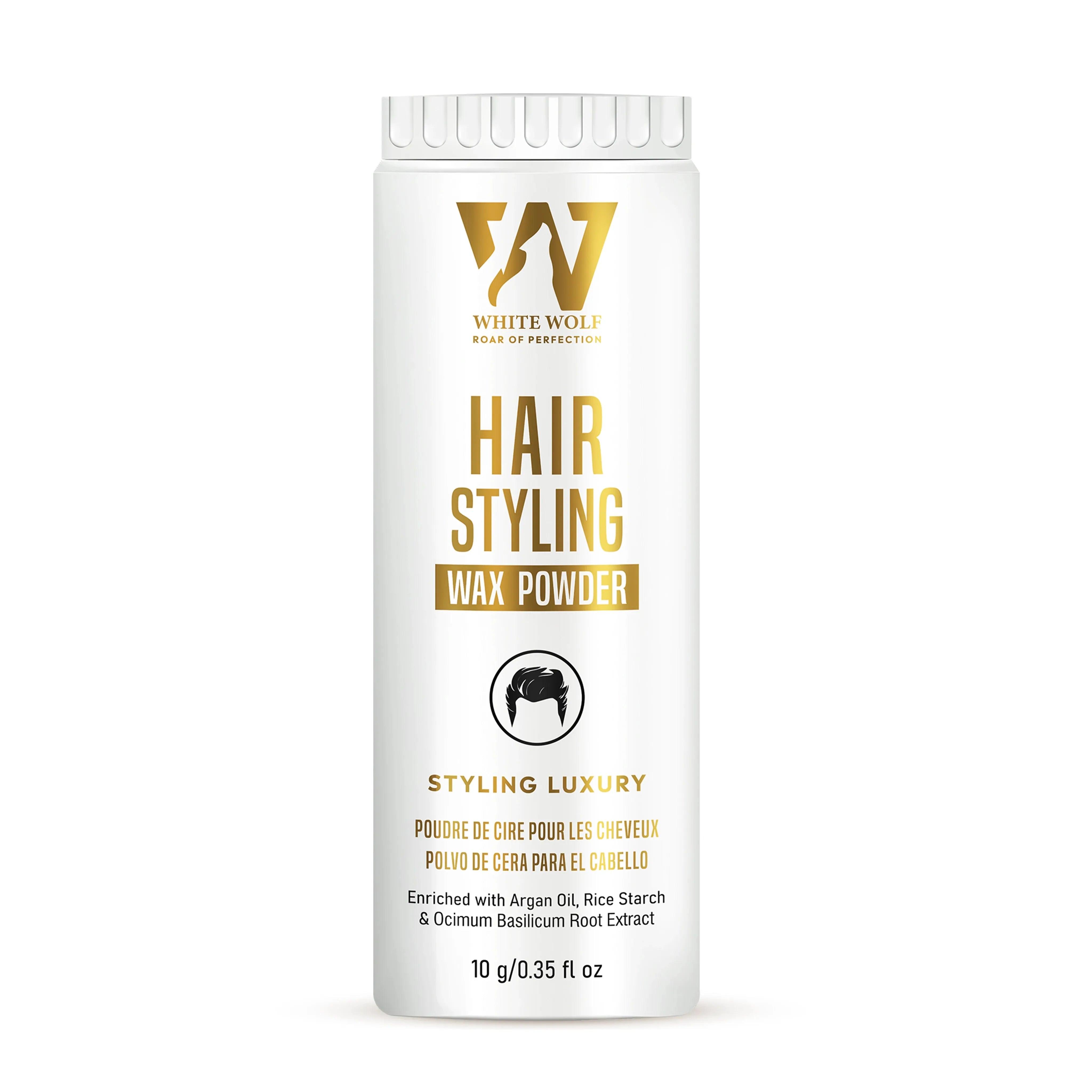 hair powder for hair styling front look